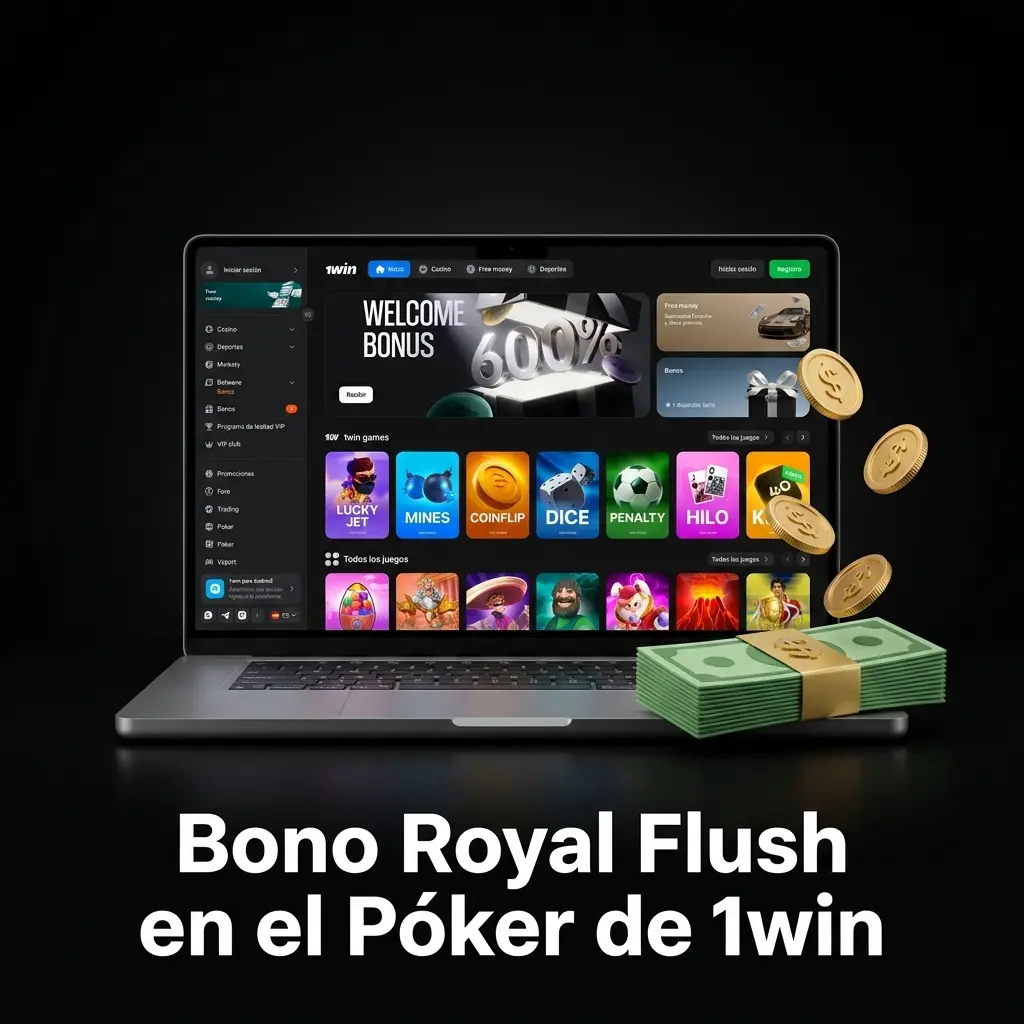 Premio Royal Flush en 1win póker: gana hasta 1.000 USD en mesas de cash Hold'em
