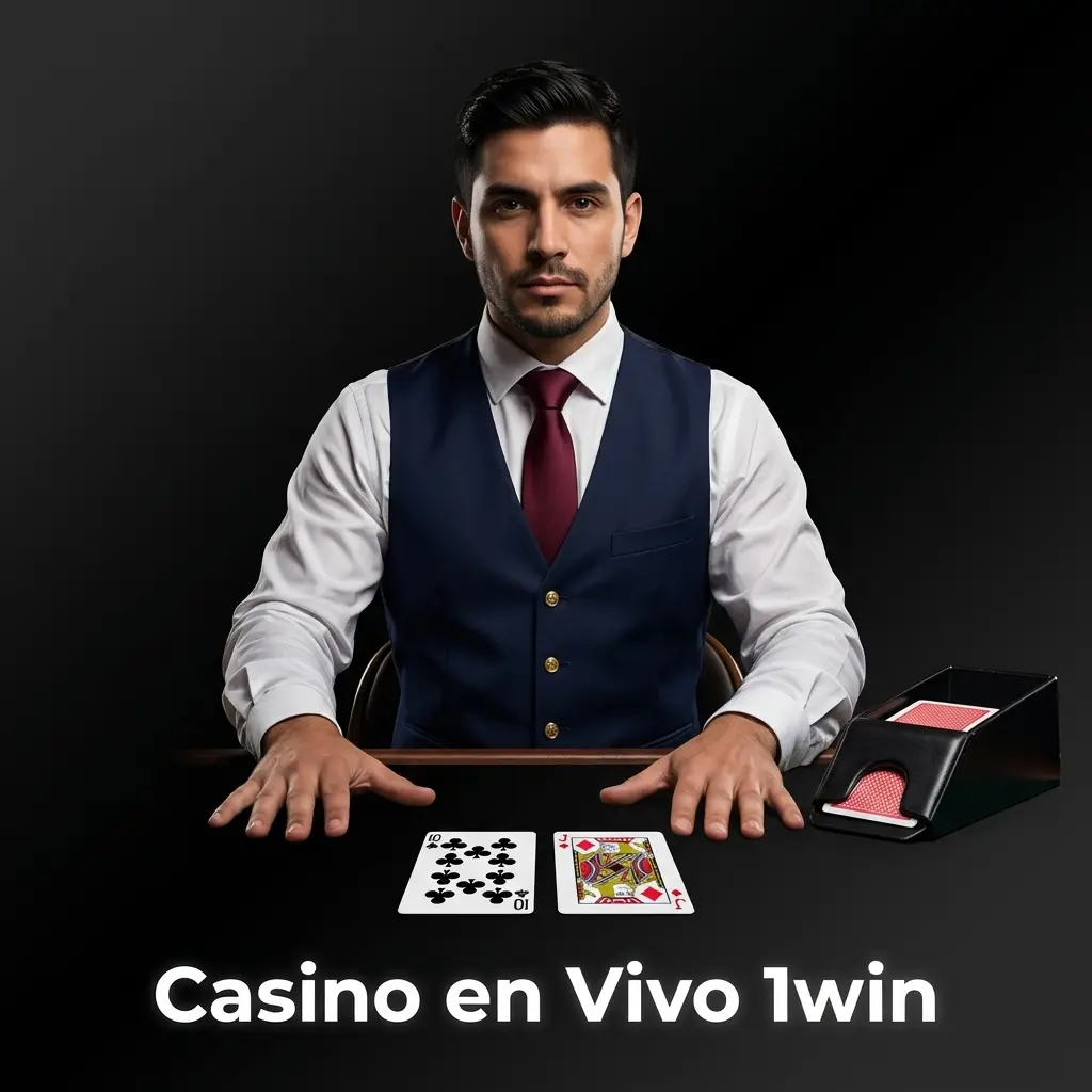 Sección de casino en vivo 1win con dealers reales en transmisión HD desde estudios profesionales