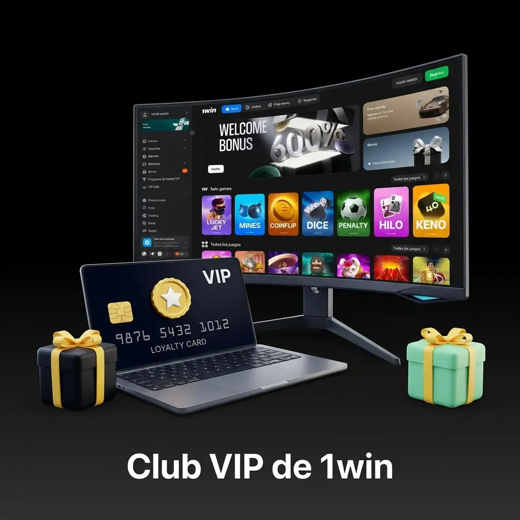 Programa Club VIP de 1win con beneficios exclusivos, cashback, torneos y soporte personalizado para jugadores activos