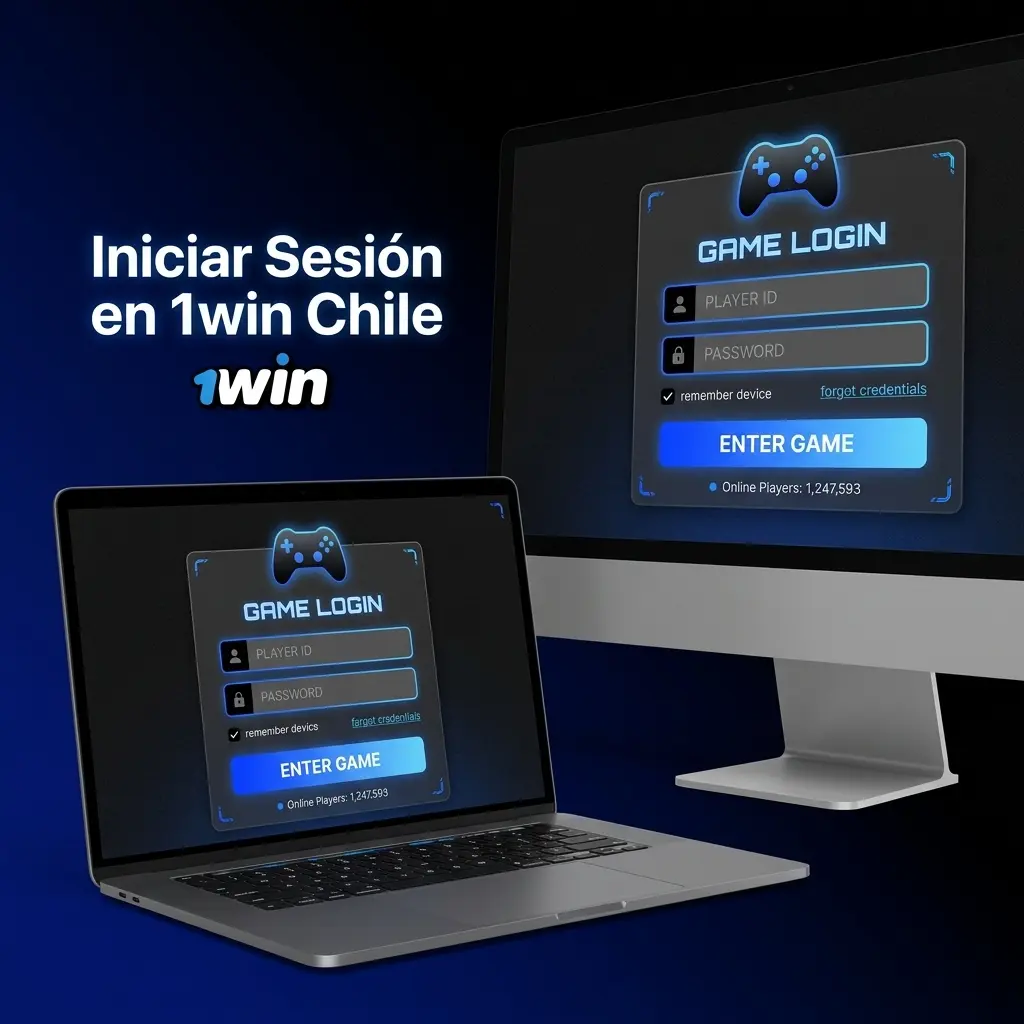 Guía visual para iniciar sesión en 1win Chile con pasos para acceder con teléfono, correo o Google